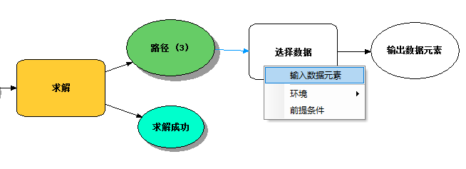 将输出图层连接到“选择数据”