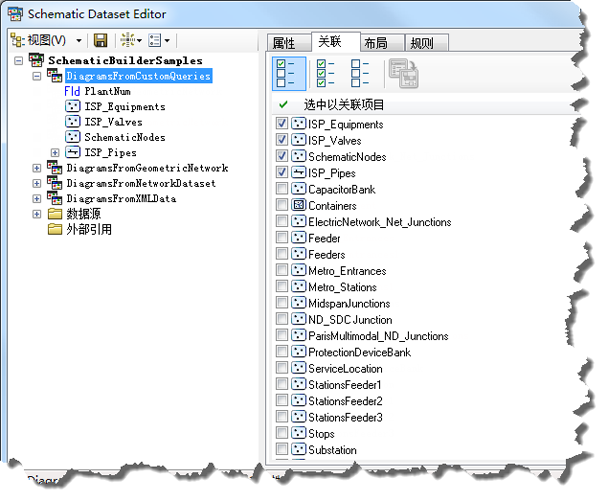 DiagramsFromCustomQueries 的关联选项卡