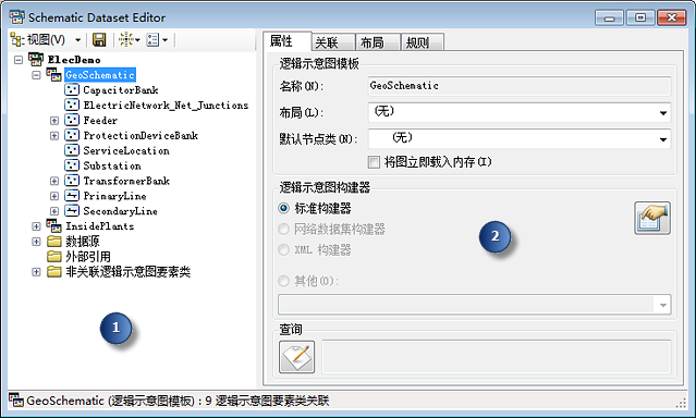 逻辑示意图数据集编辑器窗口