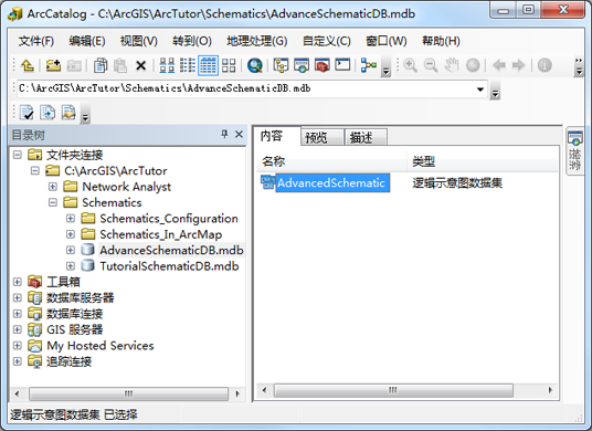 创建的 AdvancedSchematic 数据集