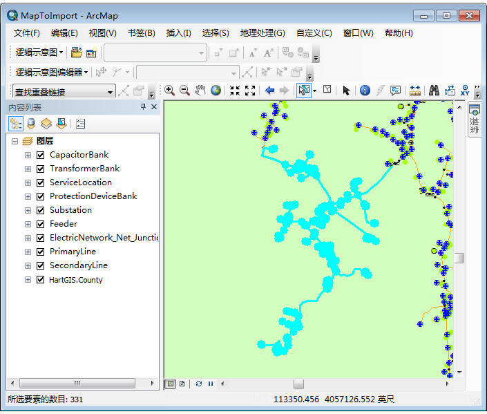 第一个 GIS 选择集