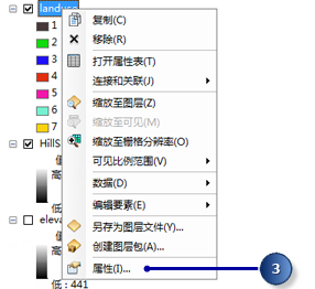 打开 landuse 图层的属性