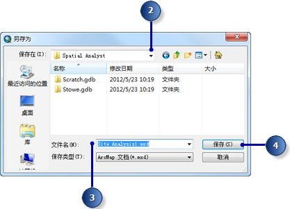 保存 Site Analysis.mxd