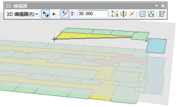 ArcScene 中的“当前 Z”控件 ArcScene 中的“当前 Z”控件