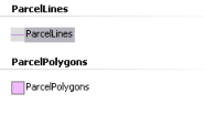 选择 ParcelLines 要素模板 选择 ParcelLines 要素模板