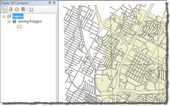 ArcMap Table Of Contents ArcMap Table Of Contents