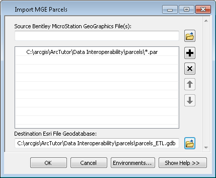 Import MGE Parcels Import MGE Parcels
