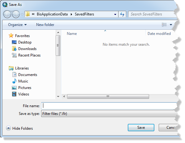 Save As dialog box Save As dialog box