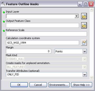 Feature Outline Masks tool Feature Outline Masks tool