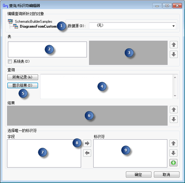 查询/标识符编辑器对话框 查询/标识符编辑器对话框
