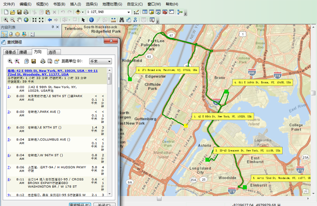 纽约市路径地图 纽约市路径地图