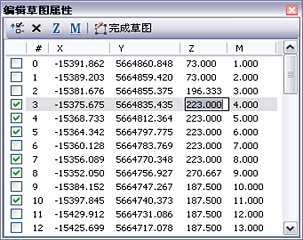 编辑草图属性窗口