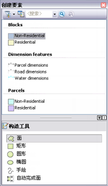 创建要素窗口