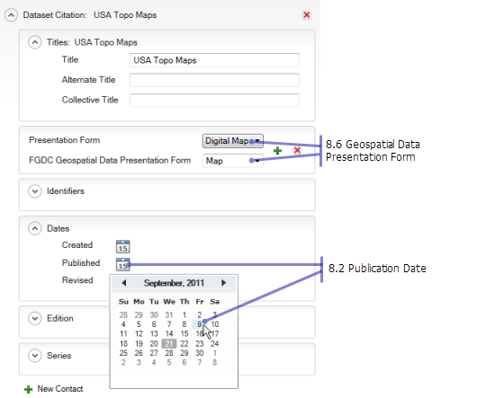 Geospatial Data Presentation Form and Publication Date