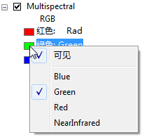 “波段”快捷菜单