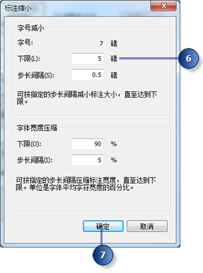 “标注缩小”对话框